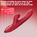 Vibrator Thrusting Dildo for Women Toendi G Spot Rose Toy Clitoral Stimulator Sex Toys Dildos Vibrator with 10 Vibration 7 Thrust Mode with Licking, Rabbit Vibrators Adult Sex Toy Couple AI Sync Games