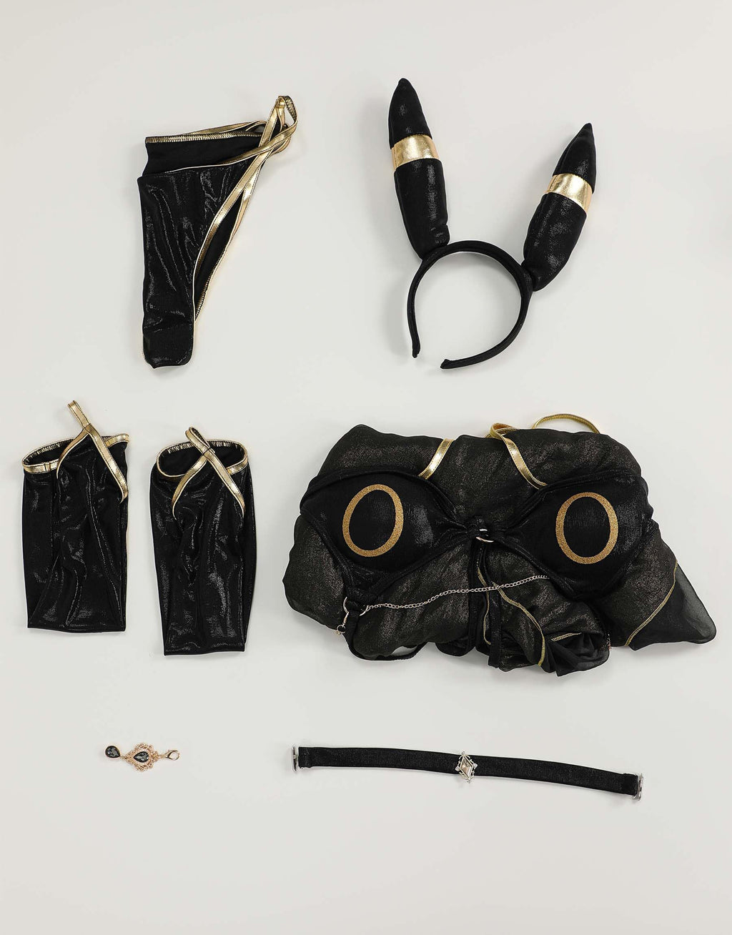 haikyuu Women Cosplay Bikini Set with Cover up Headband Anime Swimsuit Halter Lace Up Swimwear Rave Bathing Suit Black