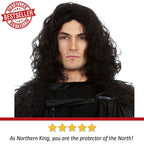 ALLAURA Compatible with Sonny Bono Wig – 60s 70s Men’s Short Brown Wig + Mustache for Hippie, Singer, TV Star, Cop, Detective Costumes – Liberty Duo, Limu & Doug, Uncle Rico, Retro Halloween Outfit