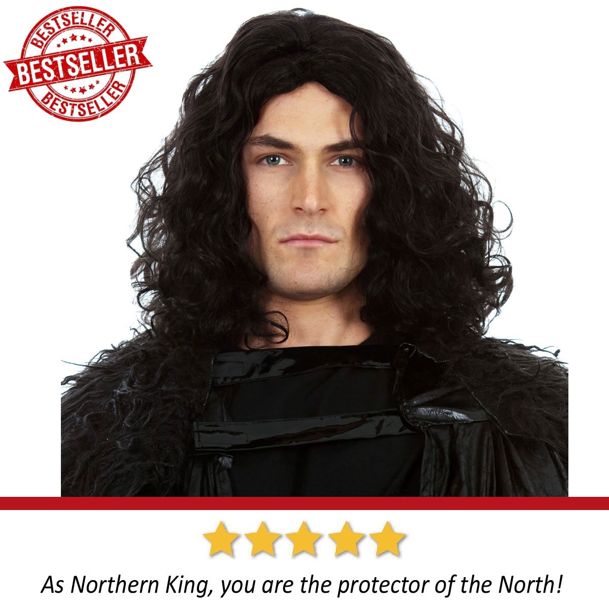 ALLAURA Compatible with Sonny Bono Wig – 60s 70s Men’s Short Brown Wig + Mustache for Hippie, Singer, TV Star, Cop, Detective Costumes – Liberty Duo, Limu & Doug, Uncle Rico, Retro Halloween Outfit