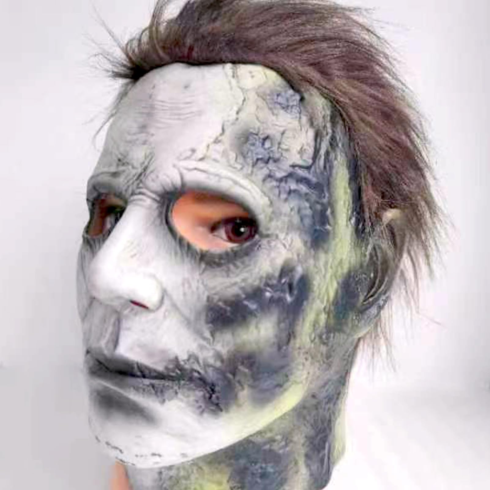 Halloween Horror Movie Cosplay Mask, For Michael Myers Cosplay Mask, High-Detail Design Latex Full Head Masks for Masquerade, Party & Horror Themed Events, Scary Slasher Costume Prop for Adults