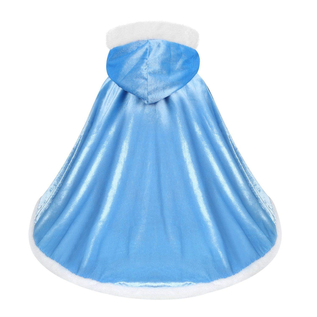 Girls Dress Up Hodded Cape Toddler Costume for Princess Cloaks