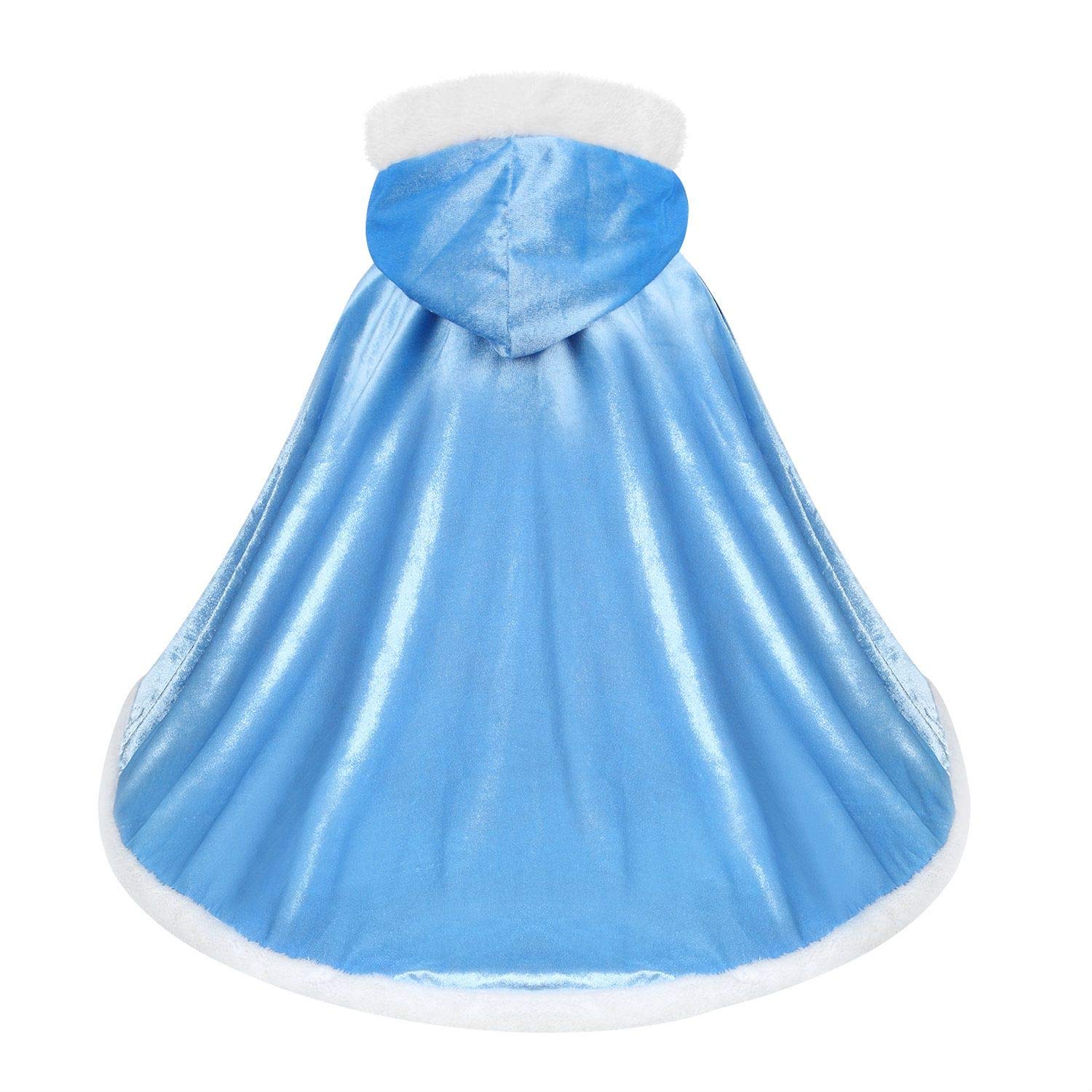 Girls Dress Up Hodded Cape Toddler Costume for Princess Cloaks