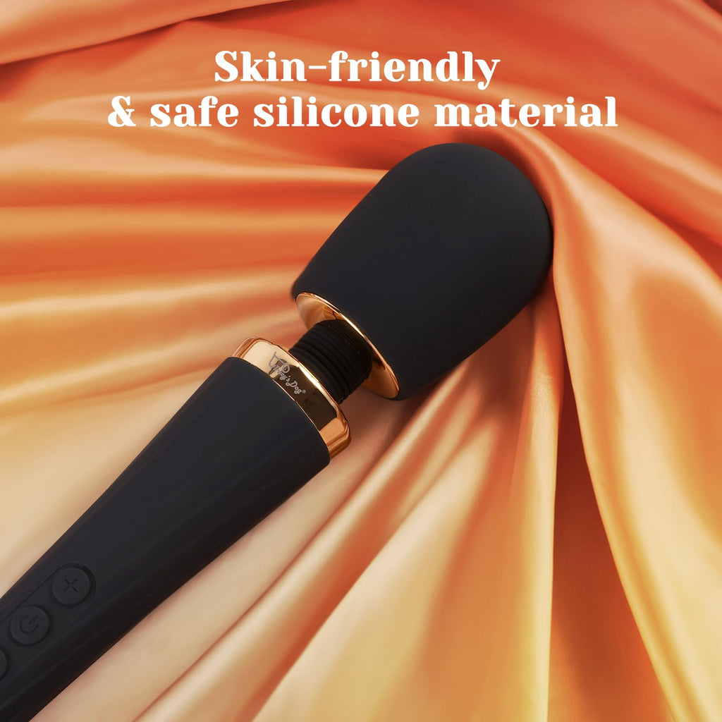 Tracy's Dog Wand Vibrator Kit, Cordless Massager with 3 Silicone Attachments for Clitoral, G-Spot & Anal Stimulation, Sex Sets Gift for Couples & Women Pleasure, Adult Toys with 3 Speeds & 5 Patterns