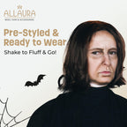 ALLAURA Compatible with Sonny Bono Wig – 60s 70s Men’s Short Brown Wig + Mustache for Hippie, Singer, TV Star, Cop, Detective Costumes – Liberty Duo, Limu & Doug, Uncle Rico, Retro Halloween Outfit