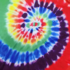 Hippie Costume for Men Women 60s and 70s colorful T-shirt sunglasses headband Peace necklace 4-piece theme party