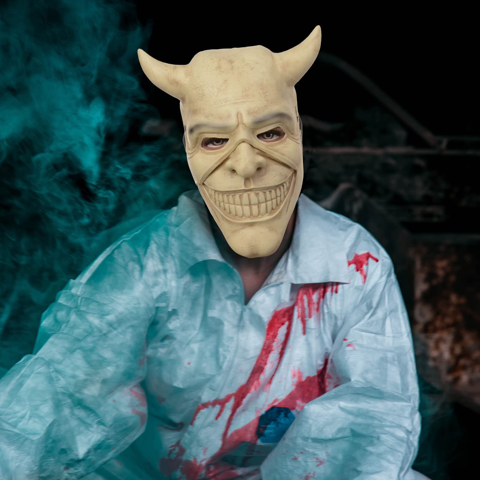 Panamanta The Black Phone Mask Horror Movie The Grabber Cosplay Costume Mask for Halloween Men's Costume Mask Cosplay Masquerade Prop