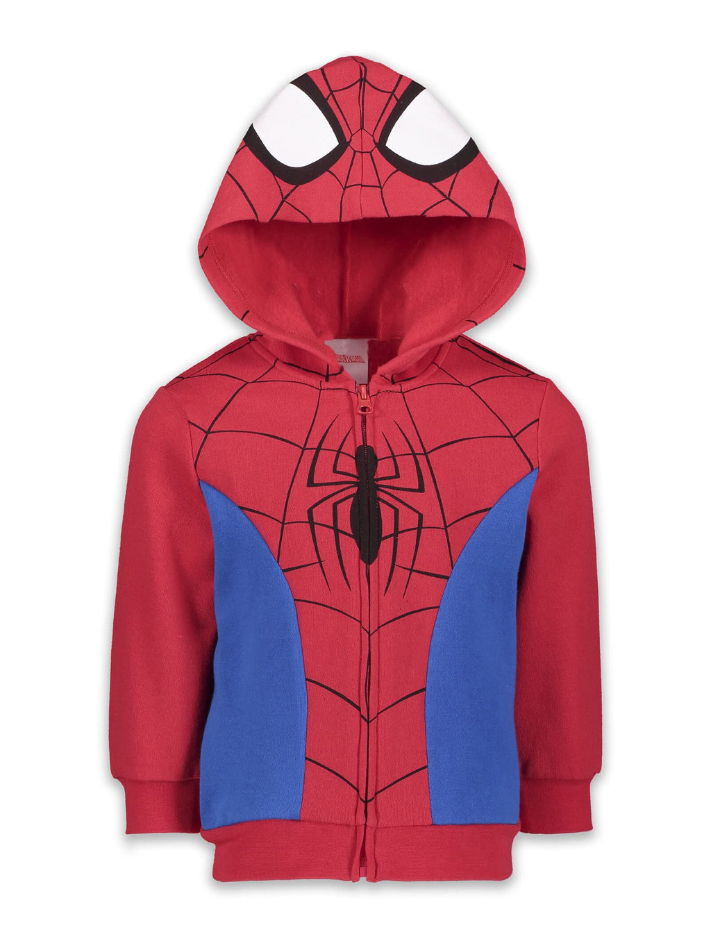 Marvel Spiderman Venom Spiderverse Boys Fleece Zip-up Hoodie White