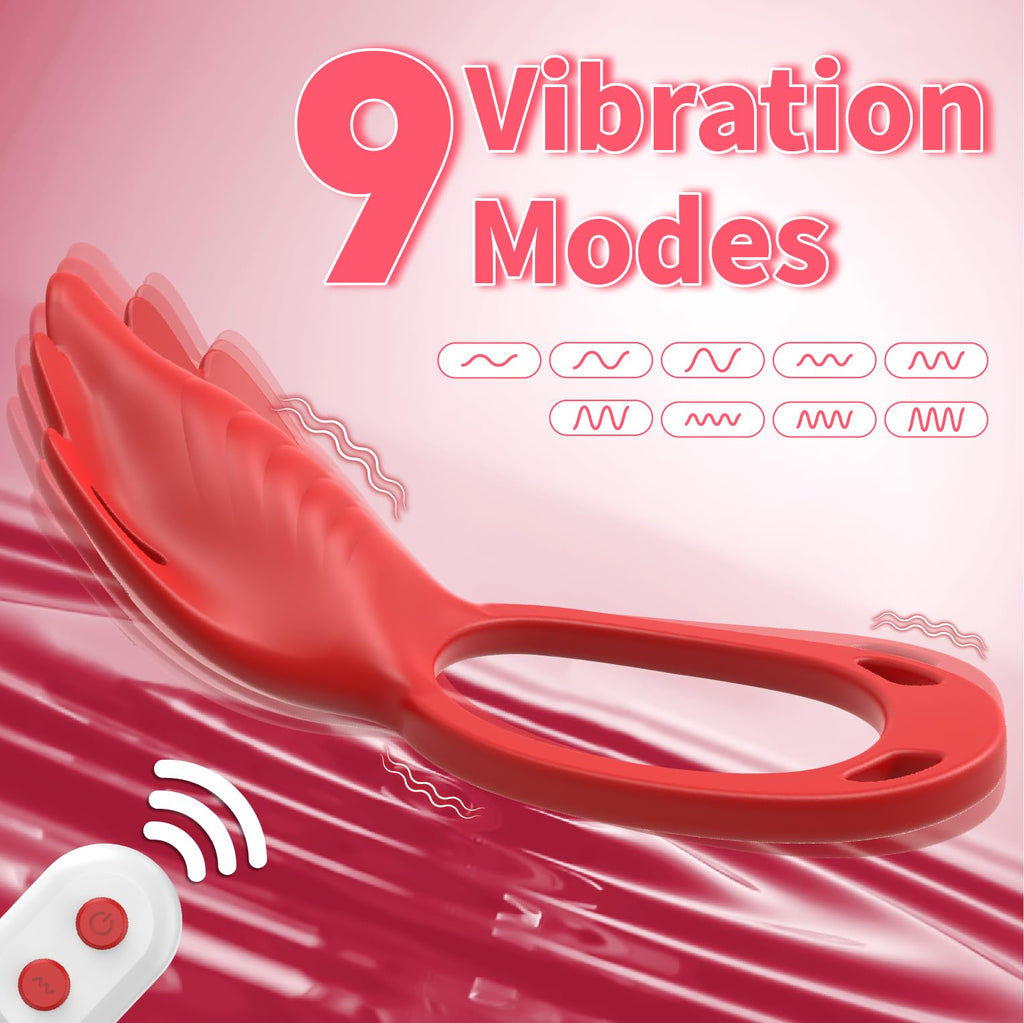 Adult Sex Toys Wearable Panty Vibrator,Female Sex Toy with 9 Vibration Modes,Vibrating Penis Ring Clitoral Stimulator,Couple Sex Toy with APP & Remote Control Vibrators for Women Men Sexual Pleasure