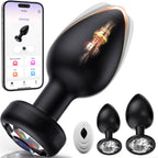 Anal Plug Vibrating Butt Plug, Adult Sex Toys 3PCS Silicone Anal Plugs, Anal Sex Toys with Remote Control 10 Vibrating Vibrator for Men, Anal Toys Adult Sex Toy & Games Prostate Massager