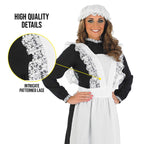 fun shack Victorian Maid Costume, Long Sleeve Dress for Women, Elegant Maid Outfit, Classic Victorian Style, X-Large