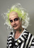 ALLAURA Compatible with Sonny Bono Wig – 60s 70s Men’s Short Brown Wig + Mustache for Hippie, Singer, TV Star, Cop, Detective Costumes – Liberty Duo, Limu & Doug, Uncle Rico, Retro Halloween Outfit