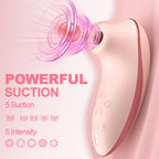 Sucking Vibrator Adult Sex Toys - Heating Pulse Pure Sucker APP Remote Clitoral Vibrator with 5 * 5 Suction, Clitoris Nipple Stimulator Waterproof Rose Sex Toys for Women Female Couples Pleasure