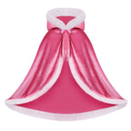 Girls Dress Up Hodded Cape Toddler Costume for Princess Cloaks