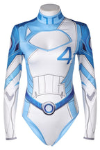 cultofmoon Invisible Woman Cosplay Costume Sue Storm Outfits Blue Swimsuit Women Superhero Jumpsuit Halloween Carnival Suit