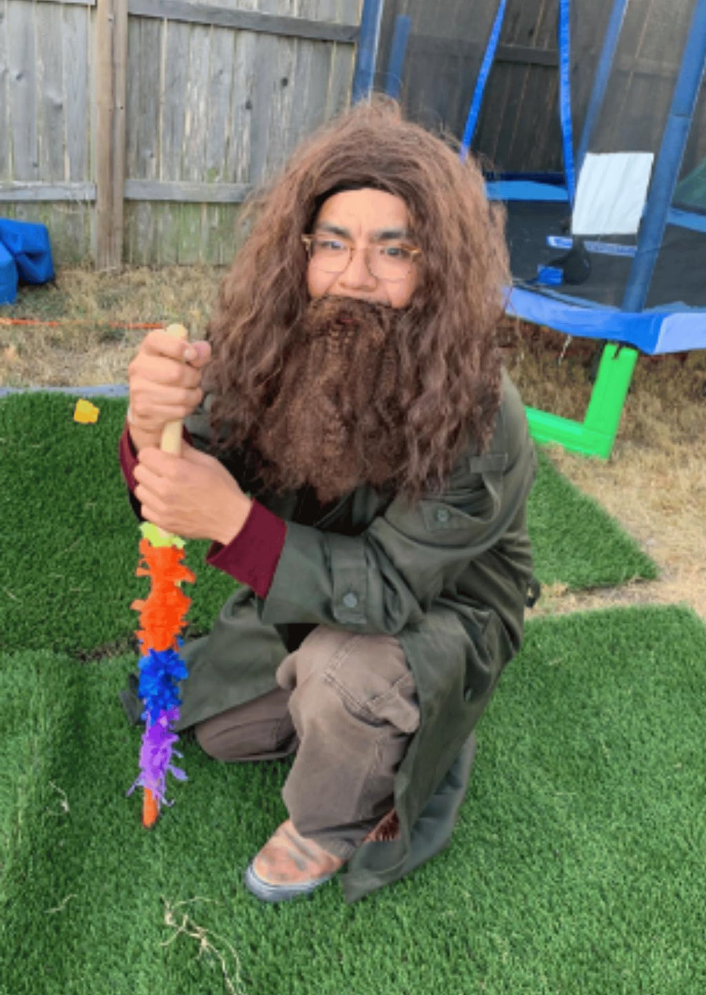 ALLAURA Compatible with Sonny Bono Wig – 60s 70s Men’s Short Brown Wig + Mustache for Hippie, Singer, TV Star, Cop, Detective Costumes – Liberty Duo, Limu & Doug, Uncle Rico, Retro Halloween Outfit