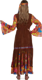 Morph Hippie Costume Women, 70s Costume For Women, 70s Long Dress, Womens 60s Halloween Costumes, Womens Halloween Costumes