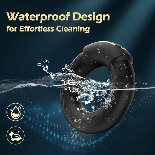 Luxonia Vibrating Cock Ring, 9 Vibrations with Heating Penis Ring Vibrator Sex Toys for Men, Adult Toys Vibrating Penis Ring, Male Sex Toy for Couples, Cock Ring Vibrator, Adult Sex Toys & Games Main Image