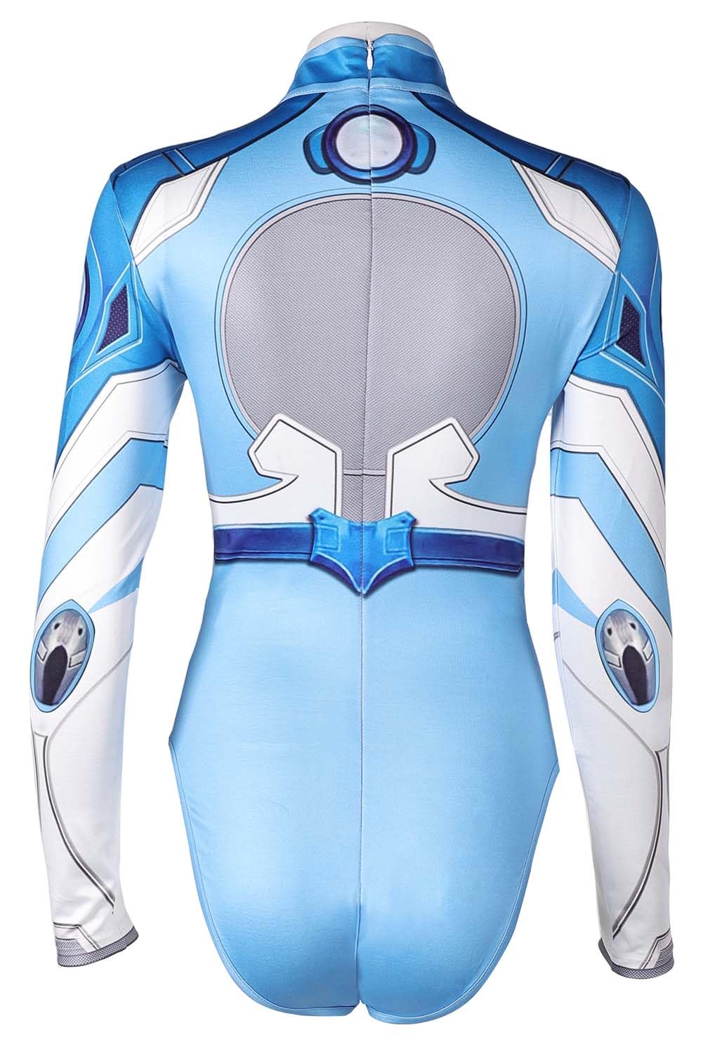 cultofmoon Invisible Woman Cosplay Costume Sue Storm Outfits Blue Swimsuit Women Superhero Jumpsuit Halloween Carnival Suit