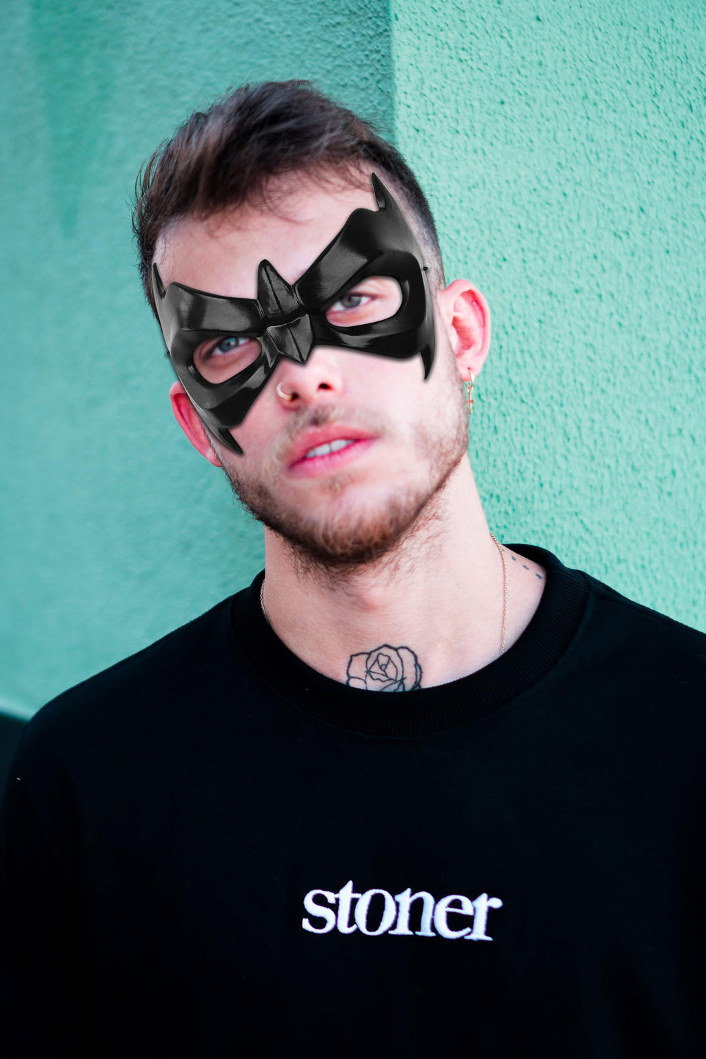 HOTTERCOS Black Eye Mask Superhero Masquerade Masks Halloween Costume Accessories For Party Cosplay