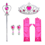 Luxury Princess Dress Costumes with Shining Long Cape Girls Birthday Party