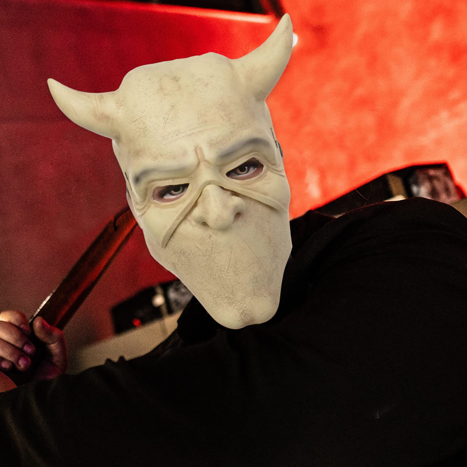 Panamanta The Black Phone Mask Horror Movie The Grabber Cosplay Costume Mask for Halloween Men's Costume Mask Cosplay Masquerade Prop