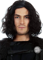Jon Snow Wig Short Wig + Shield Pin