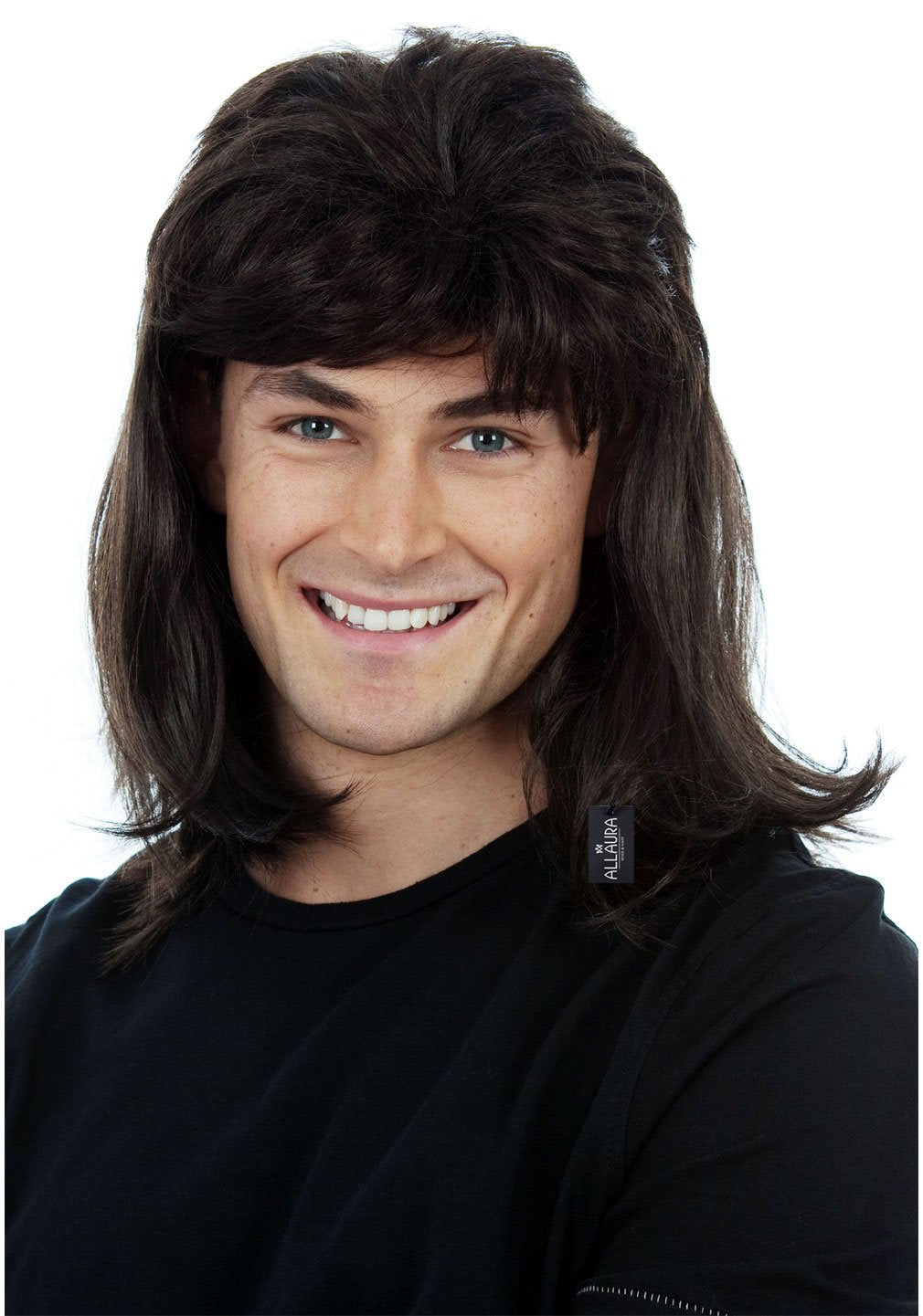 Black Mullet Wig