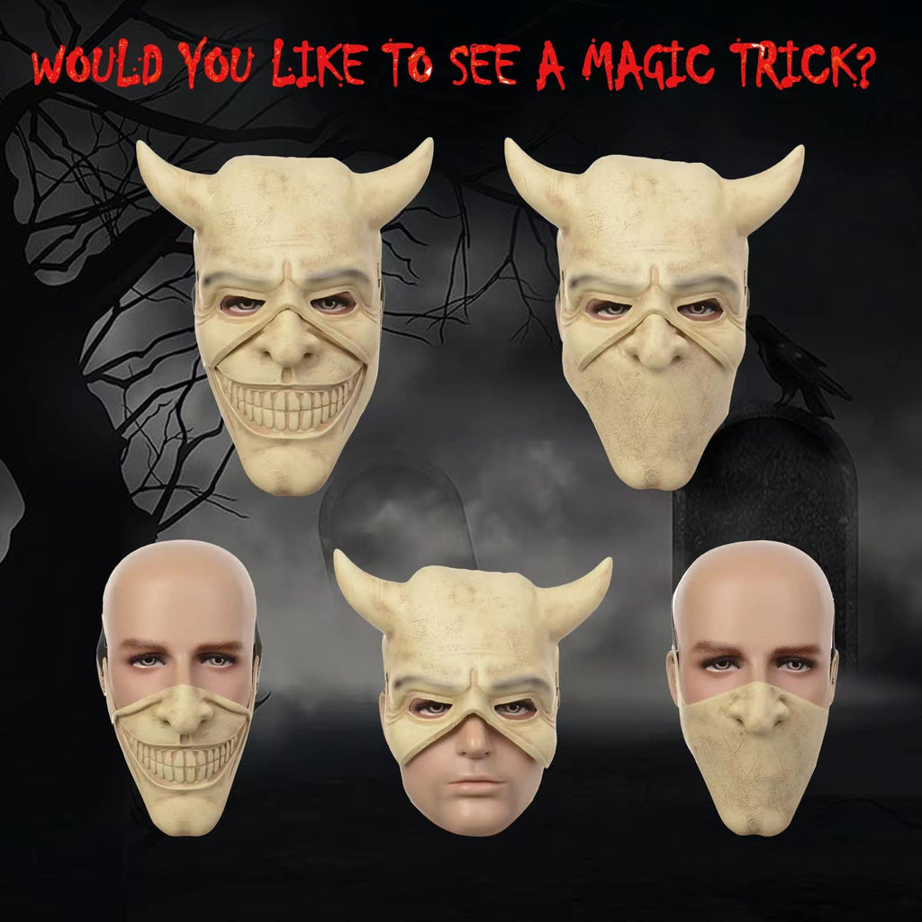 Panamanta The Black Phone Mask Horror Movie The Grabber Cosplay Costume Mask for Halloween Men's Costume Mask Cosplay Masquerade Prop