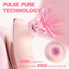 Sucking Vibrator Adult Sex Toys - Heating Pulse Pure Sucker APP Remote Clitoral Vibrator with 5 * 5 Suction, Clitoris Nipple Stimulator Waterproof Rose Sex Toys for Women Female Couples Pleasure