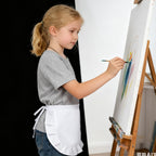 APLZGMG 2 Pcs Waist Apron Set, Half Apron for Maid Cosplay Halloween Costumes Dress Accessory, Maid Aprons for Kitchen Restaurant Coffee Cooking, Black and White Aprons for Women and Girls