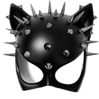 MasqStudio Red Black Cat Woman Dress up Cosplay Party Masquerade Mask Spiky Halloween (Black)