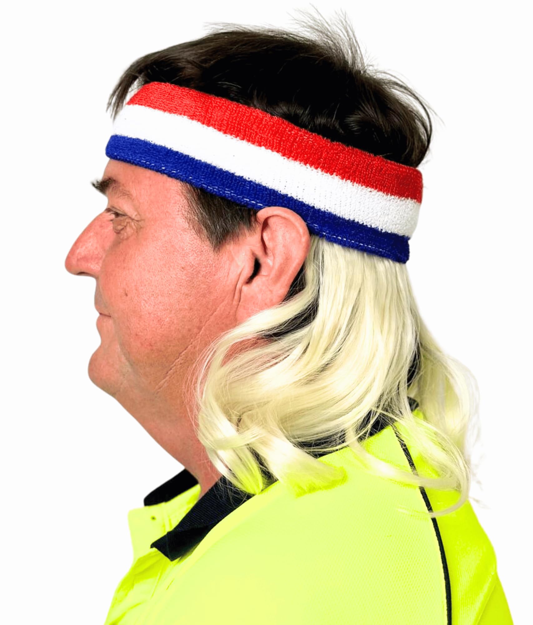 ALLAURA Compatible with Sonny Bono Wig – 60s 70s Men’s Short Brown Wig + Mustache for Hippie, Singer, TV Star, Cop, Detective Costumes – Liberty Duo, Limu & Doug, Uncle Rico, Retro Halloween Outfit