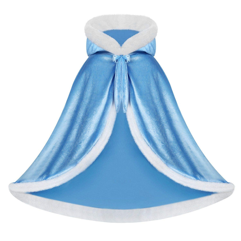 Girls Dress Up Hodded Cape Toddler Costume for Princess Cloaks