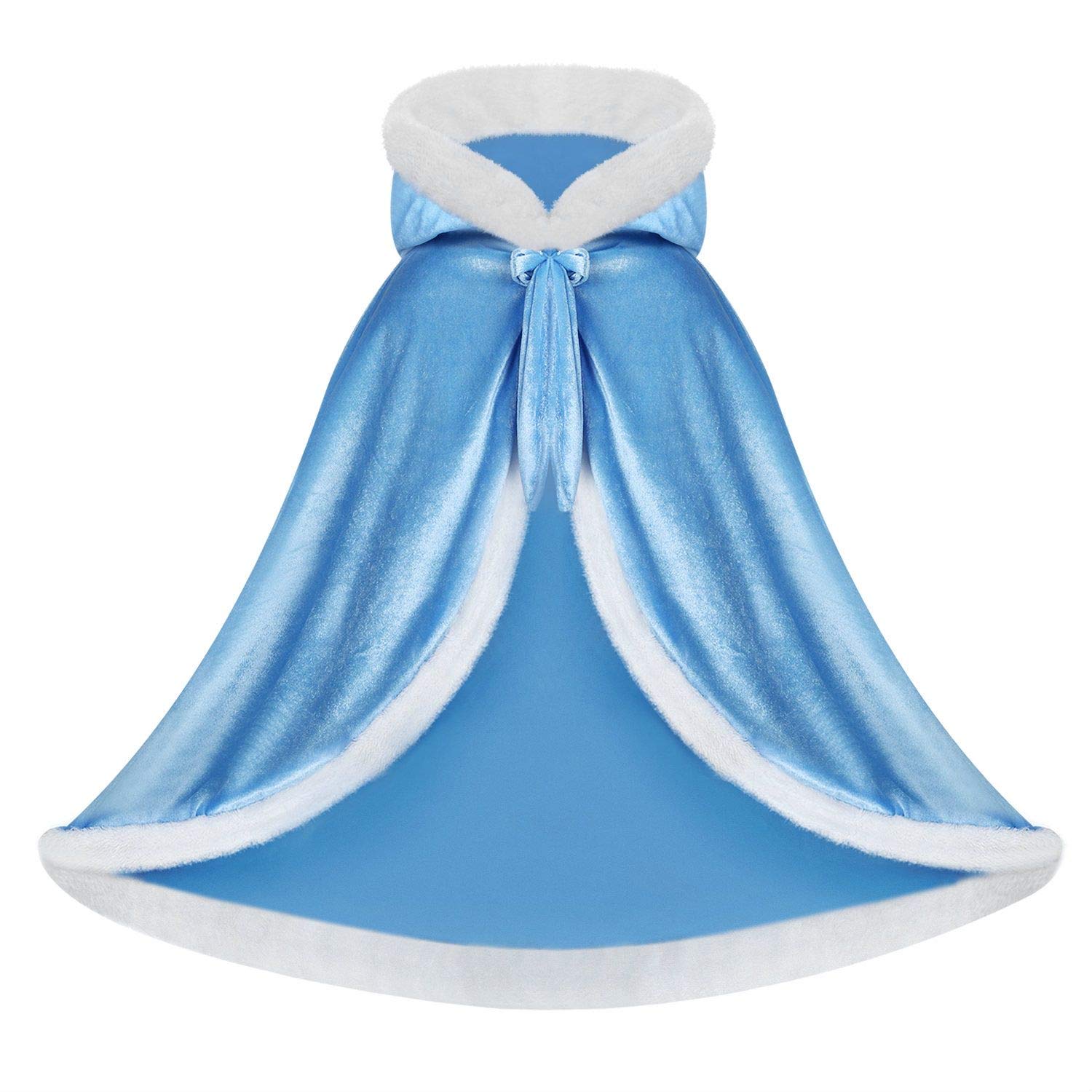 Girls Dress Up Hodded Cape Toddler Costume for Princess Cloaks
