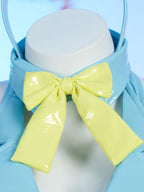 Mobbunny Women's Bunny Costume Easter Bunny Girl Bodysuit Rabbit One-Piece Jumpsuit Lingerie Set with Headband (Blue, small)