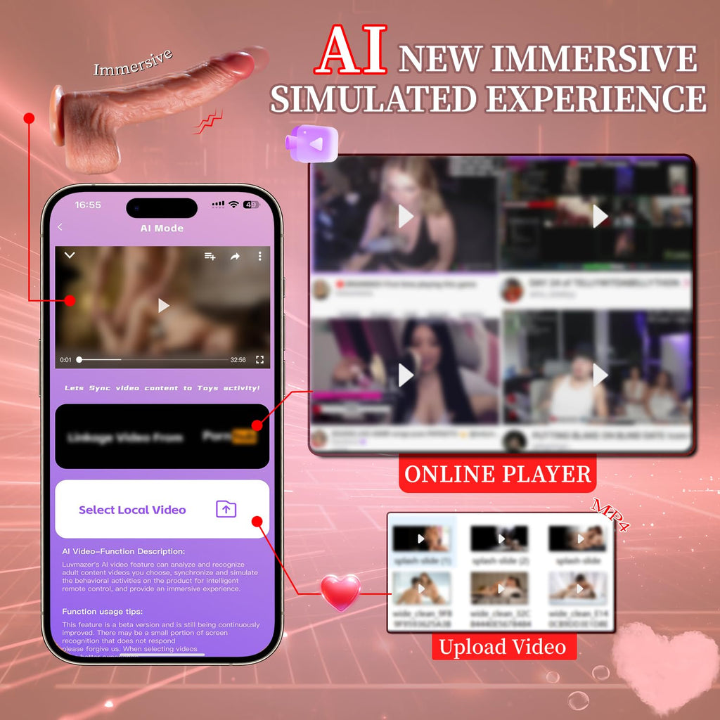 Thrusting Dildo Vibrator Sex Toys for Women Realistic Dildos 6in1 Penis with Suction Cup 9 Vibrations & 3 Thrusting Swing, Heating Modes Anal Dildo with Remote Control Couple Adult Sex Toys & Games