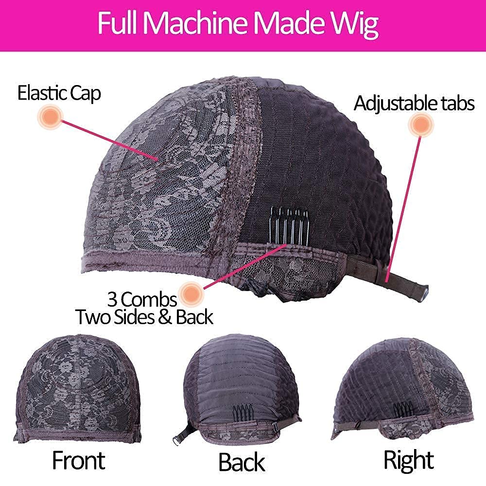 TIMANZO Long Straight Remy Hair Wigs Natural Black Heat Resistant Fiber Hair Full Machine Wig with Bangs Cosplay Party Wig For Fashion Women (24 Inch)