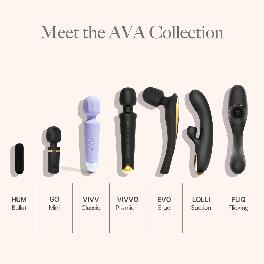 Ava Vibrator for Women – 4 Hour Battery Life | Water Resistant Body Safe Silicone | Clitoral Vibrators Sex Toy with 20 Patterns & 8 Speeds – Clit Stimulator Adult Sex Toys – Discreet Gift