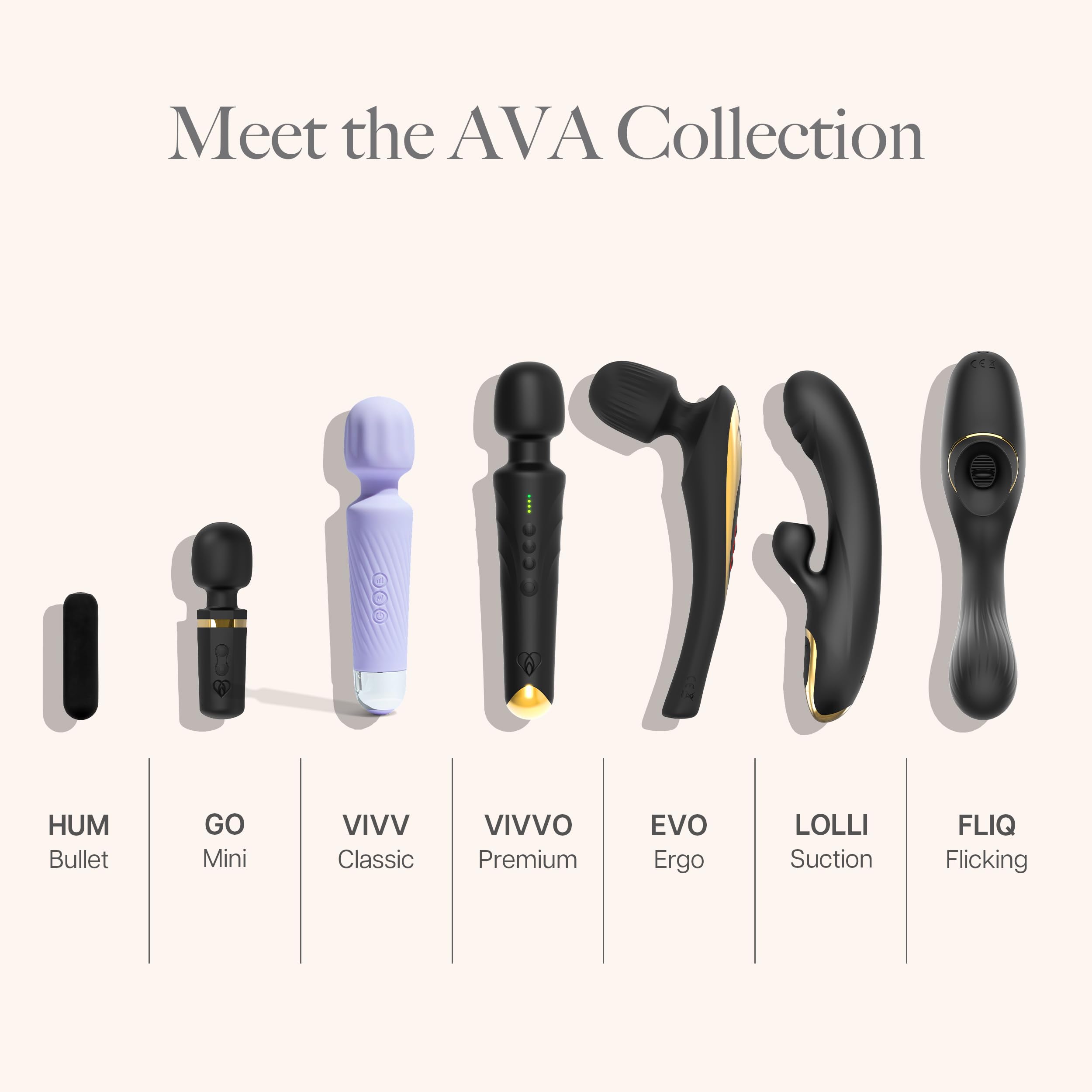 Ava Vibrator for Women – 4 Hour Battery Life | Water Resistant Body Safe Silicone | Clitoral Vibrators Sex Toy with 20 Patterns & 8 Speeds – Clit Stimulator Adult Sex Toys – Discreet Gift