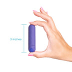 plusOne Bullet Vibrator for Women, Mini Vibrator Made of Body-Safe Silicone, Fully Waterproof, USB Rechargeable, Sex Toy Personal Massager with 10 Vibration Settings, Purple