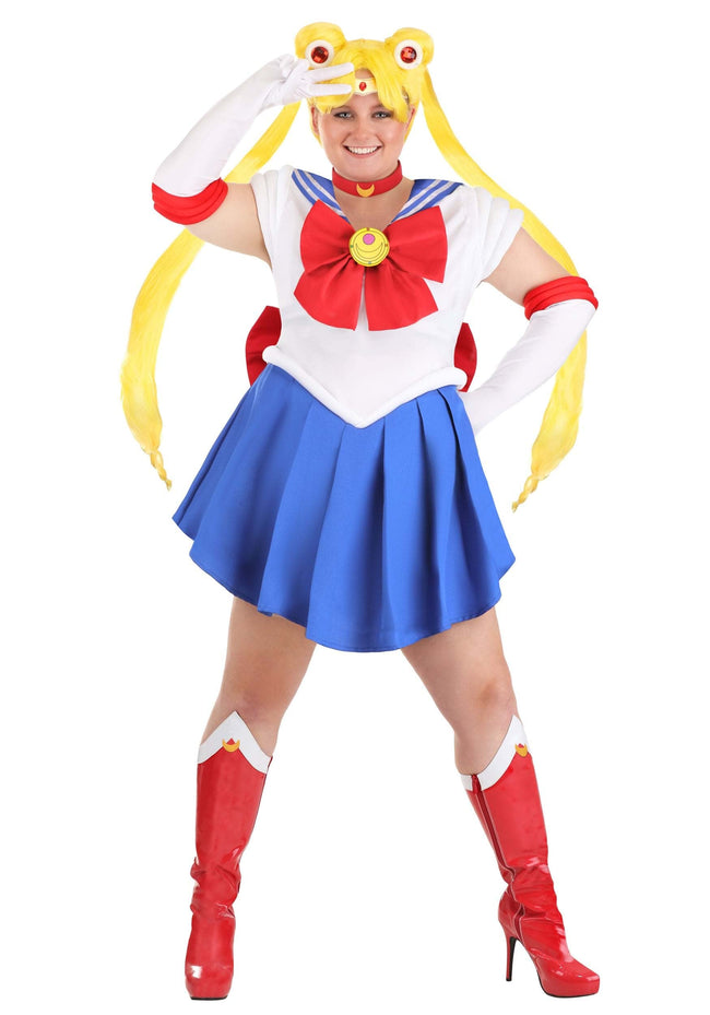 Fun Costumes Women's Plus Size Sailor Moon Costume - 2X - Red Hover Image