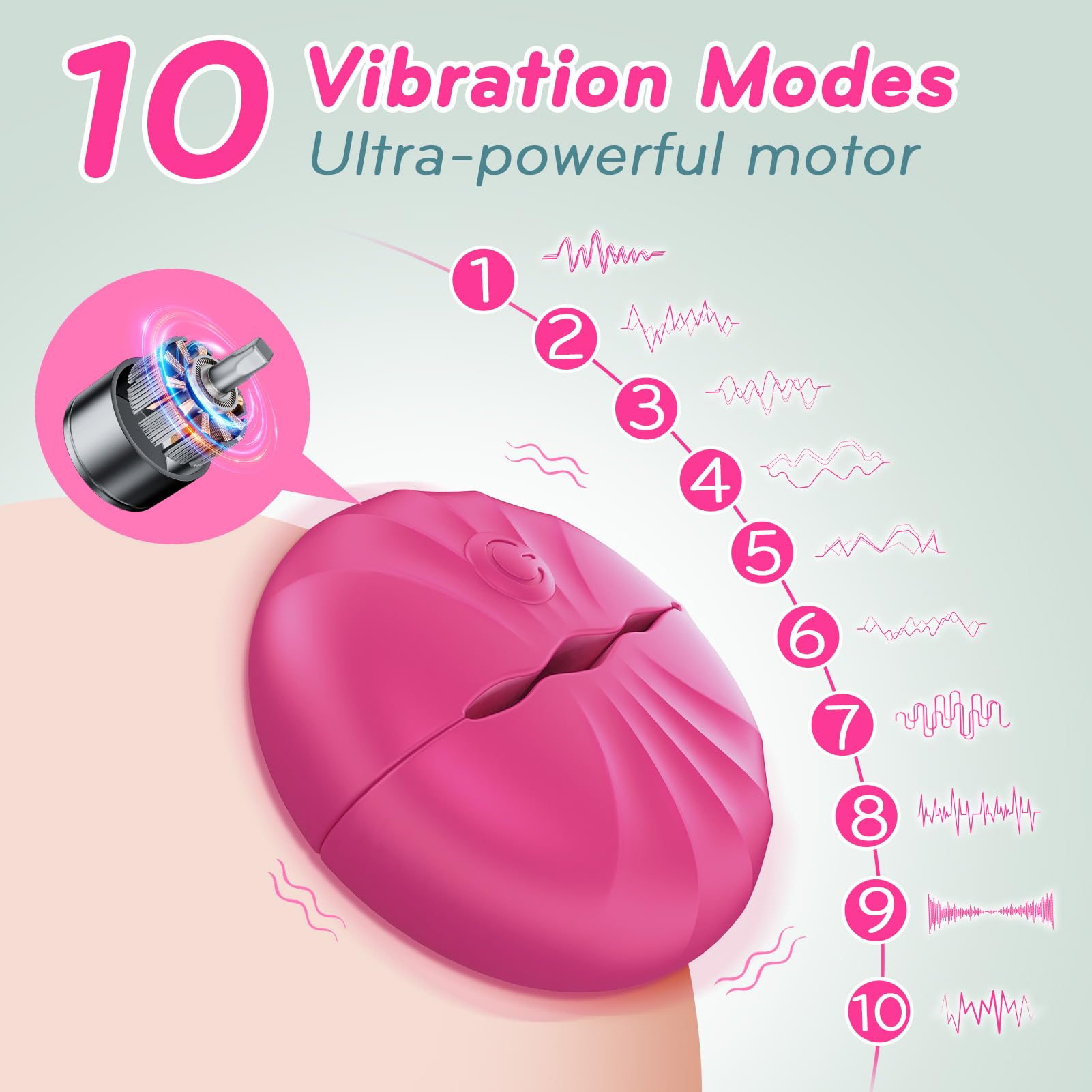 lvhua Nipple Toys Nipple Vibrator, Nipple Clamps Sex Pleasure Women with 10 Vibration Modes, Silicone Lightweight Invisible Nipple Toy, Vibrating Nipple Clamps Adult Sex Toy for Women Couples Pleasure