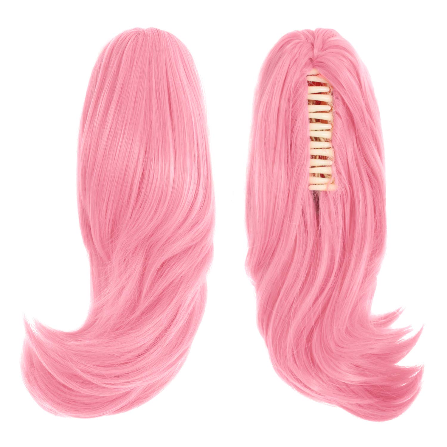 MapofBeauty 35 cm Lolita Sweet and Lovely Straight Anime Cosplay Wig (Pink)