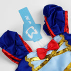 Uplus ME Light Up Princess Dress Up Clothes for Little Girls Toddler Kids Princess Costume Halloween Birthday Outfit (6-7Y/130)