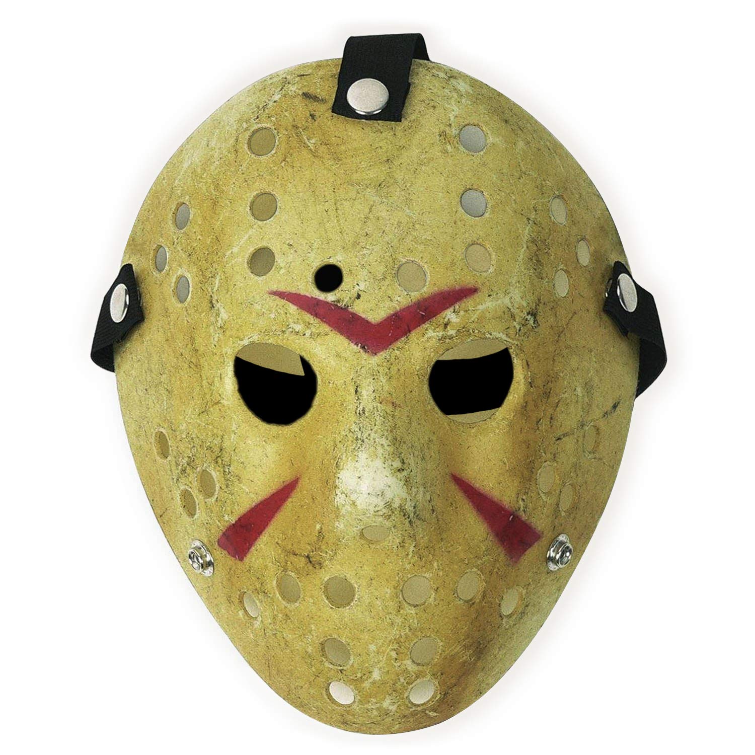 CASA CLAUSI Mask Cosplay Halloween Costume Mask Prop Horror Hockey Yellow