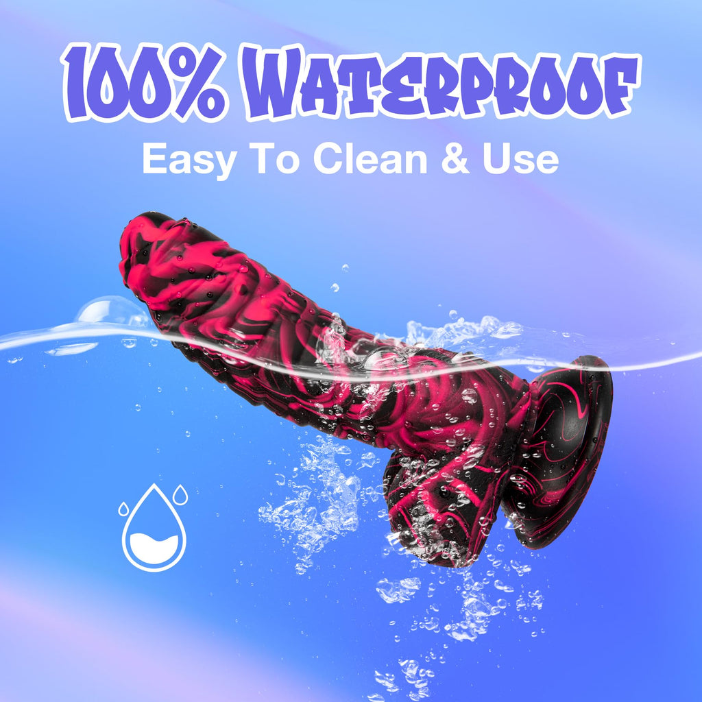 Sex Toys Realistic Dildo for Adults, 7.16 Inch Blowjob Silicone Thick Monster Dildos with Strong Suction Cup, G Spot Clitoral Vagina Anal Toy for Women Men Couples