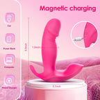 Wearable G Spot Dildo Vibrators Adult Sex Toys for Women or Men, App Remote Control Panty Mini Vibrator with 10 Quickly Wiggling & Vibrating Modes Panties Quite Rose Toy Sex Machine