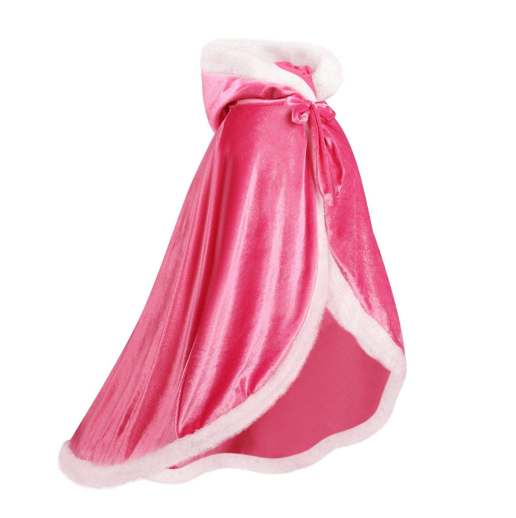 Girls Dress Up Hodded Cape Toddler Costume for Princess Cloaks