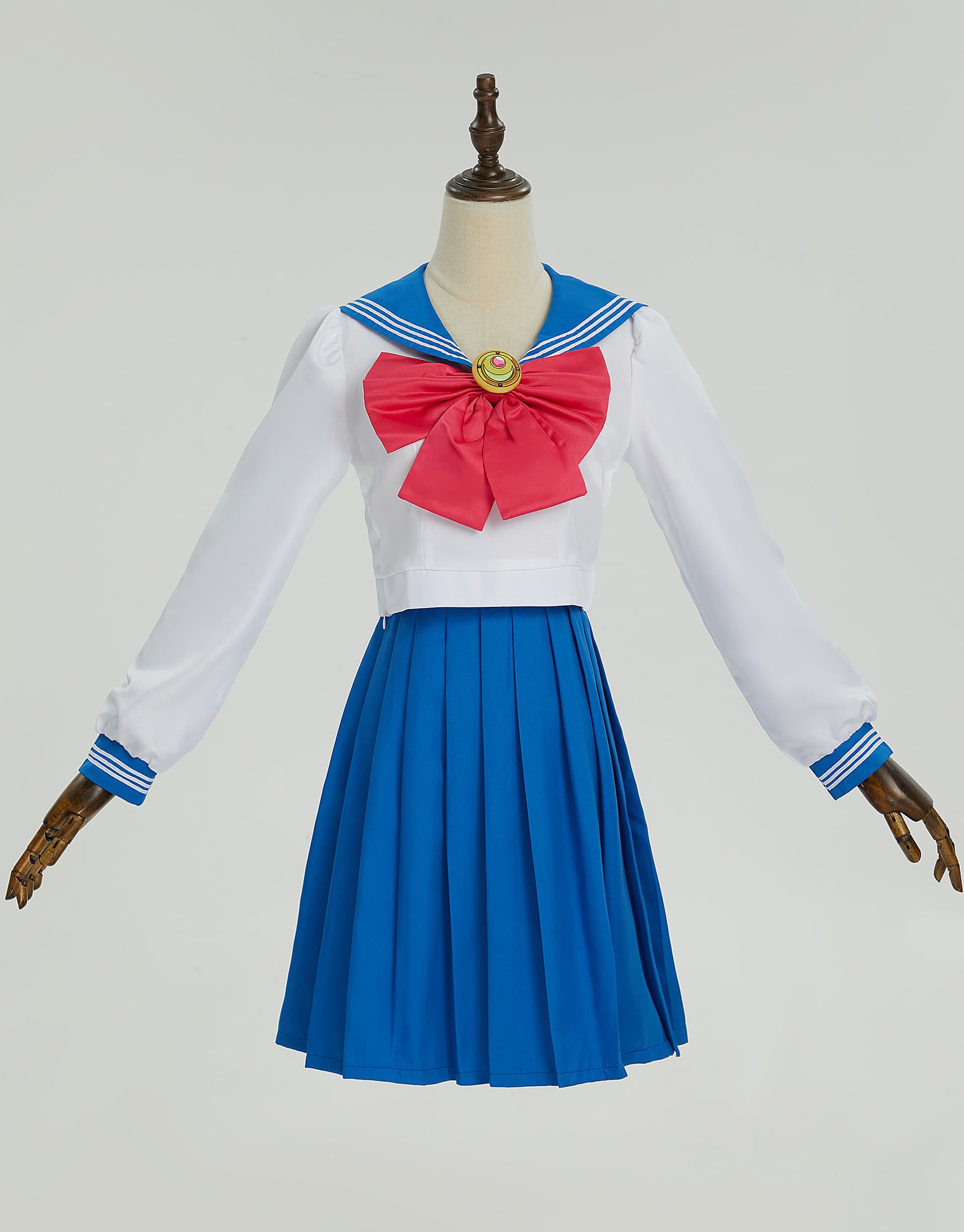 haikyuu Suit JK Uniform Set Cosplay Costume Outfits with Bow Tie and Back Bow Decoration